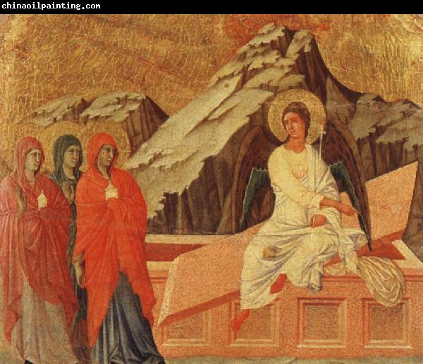 unknow artist Duccio The Holy women at the grave