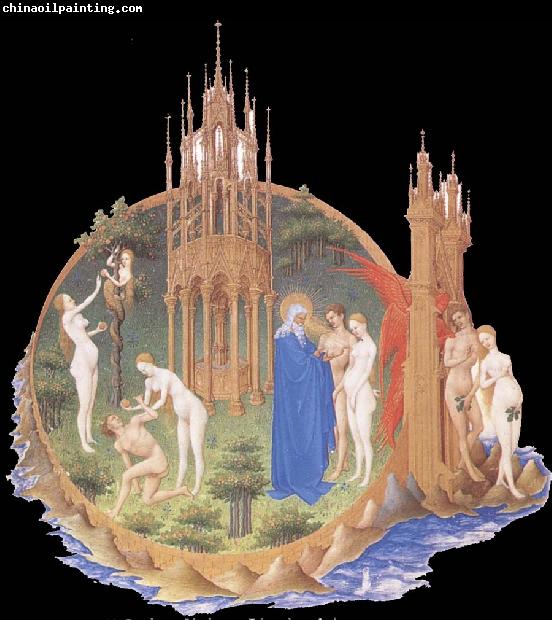 unknow artist Brod Limbourg, Edens lustgard,