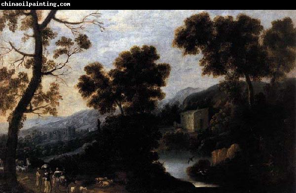 unknow artist Landscape with Figures