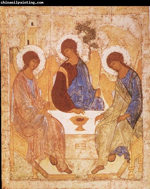 unknow artist Andrei Rublev, The gammaltestamentliga Trinity