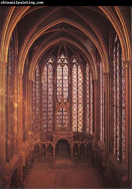 unknow artist Interior from Sainte-Chapelle