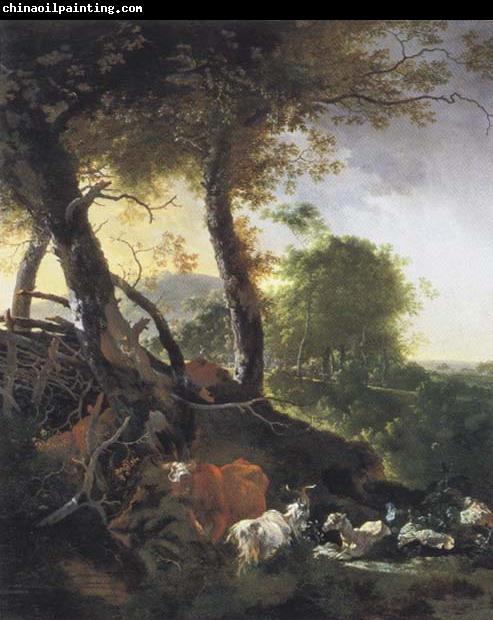 Adam Pynacker Landscape with Animals