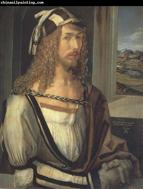 Albrecht Durer Self-Portrait with Landscape