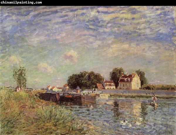 Alfred Sisley The Canal du Loing at St-Mammes