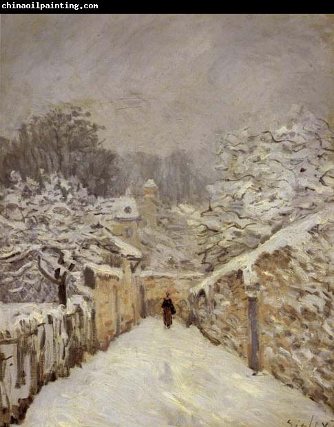 Alfred Sisley Snow at Louveciennes