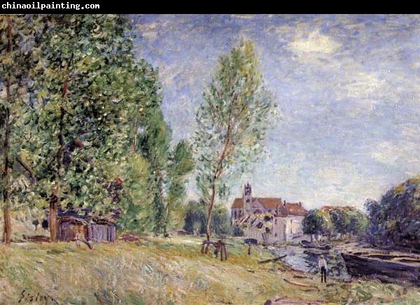 Alfred Sisley Matrat s Boatyard,Moret-sur-Loing