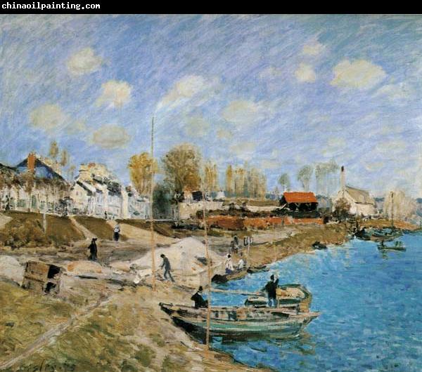 Alfred Sisley Sand on the Quayside,Port Marly