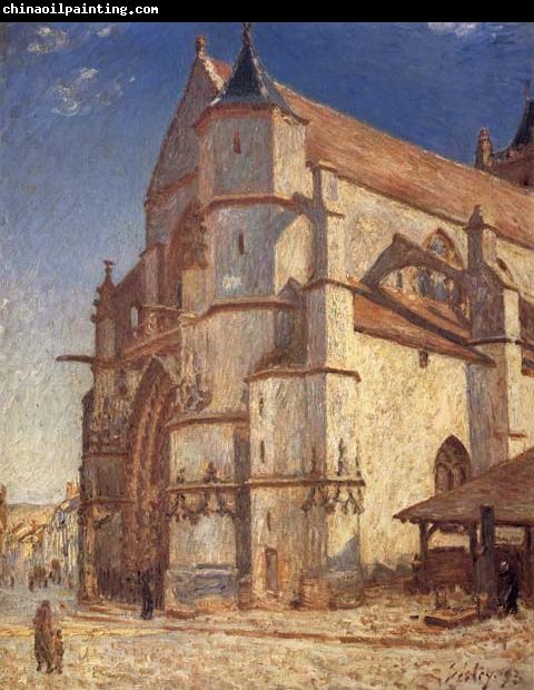 Alfred Sisley The Church at Moret in Morning Sun