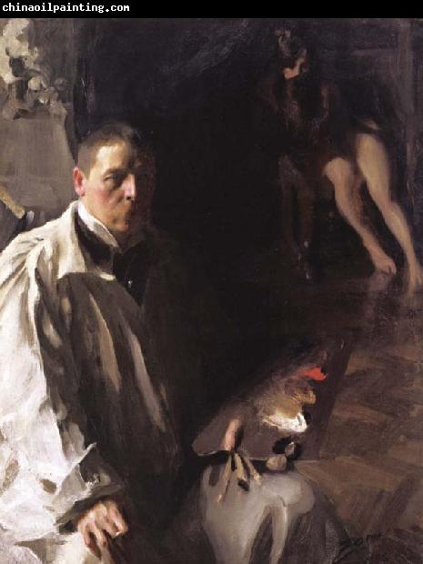 Anders Zorn Self-Portrait with Model (nn02)