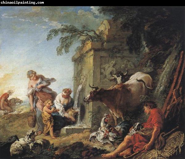 Francois Boucher La Fontaine