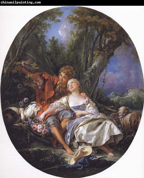 Francois Boucher Shepherd and Shepherdess