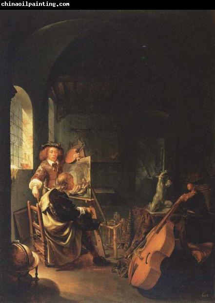 Frans van Mieris The Connoisseur in the Artist s Studio