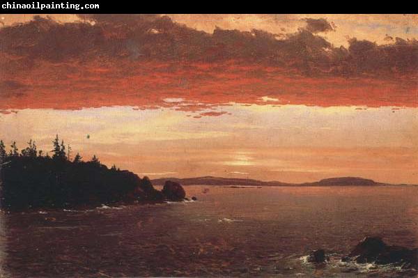 Frederic E.Church Schoodic Peninsula from Mount Desert at Sunrise