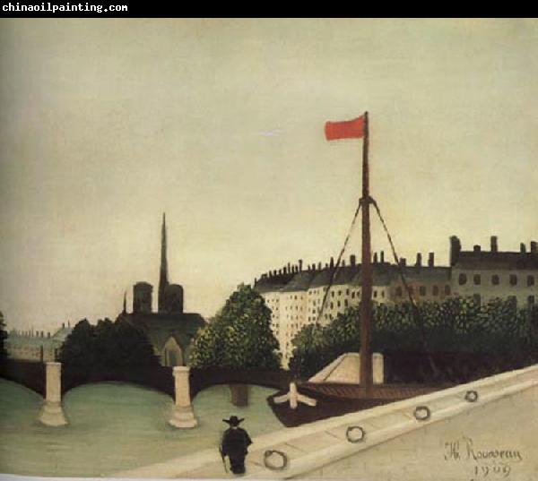 Henri Rousseau Notre-Dame Seen from Port Henri-IV