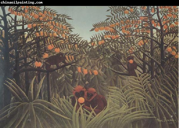 Henri Rousseau Monkeys in the Virgin Forest