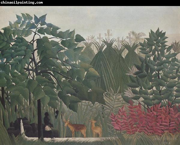 Henri Rousseau The Waterfall