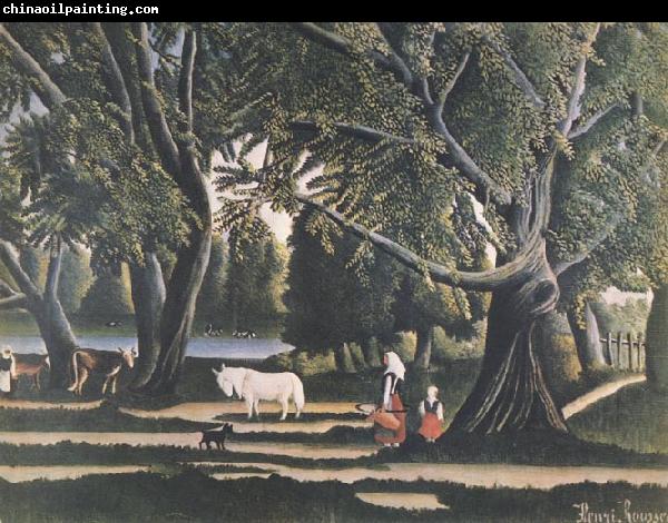 Henri Rousseau View of Brittany