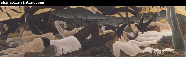 Henri Rousseau detail from War