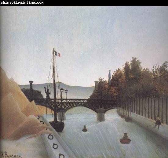 Henri Rousseau View of the Footbridge of Passy