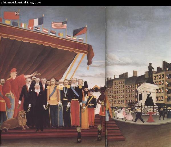 Henri Rousseau The Representatives of Foreign Powers Coming to Salute the Republic as a sign of Peace