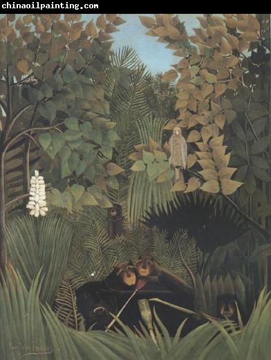 Henri Rousseau Joyous Jokesters