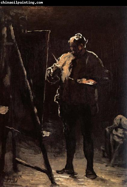 Honore Daumier The Painter before his Picture