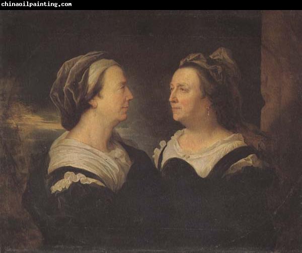 Hyacinthe Rigaud Two Views of the Artist's Mother (mk45)