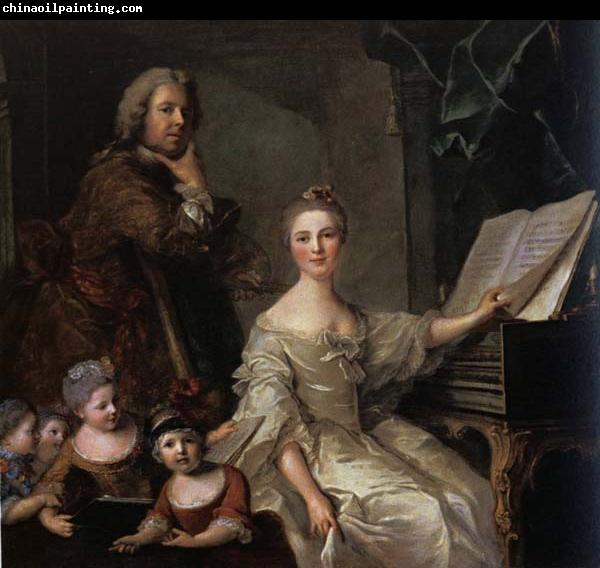 Jjean-Marc nattier The Artist and his Family