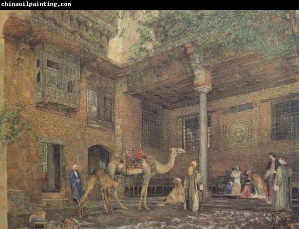 John Frederichk Lewis RA Courtyard of the Painter's House (mk46)