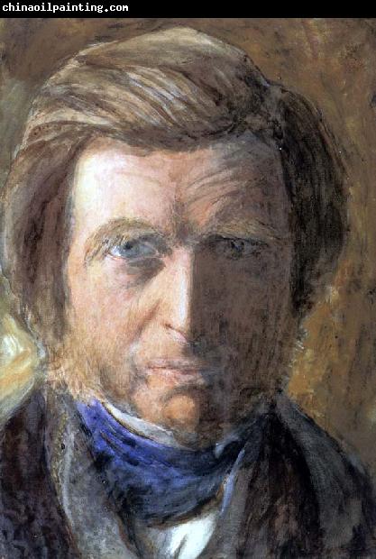 John Ruskin Self-Portrait in a Blue Neckcloth