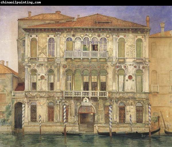 John wharlton bunney Palazzo Manzoni,on the Gradn Canal,Venice (mk46)