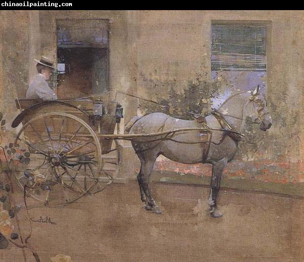 Joseph Crawhall The Governess Cart (mk46)