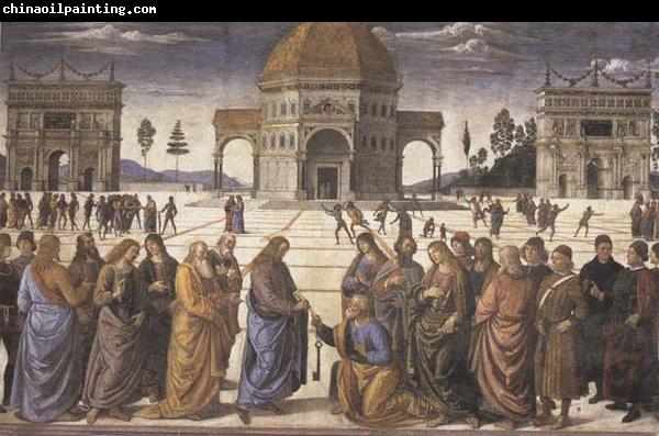 Pietro Perugino Christ Giving the Keys to Saint Peter