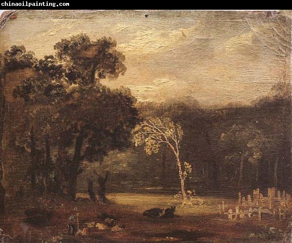 Samuel Palmer Sketch from Nature in Syon park