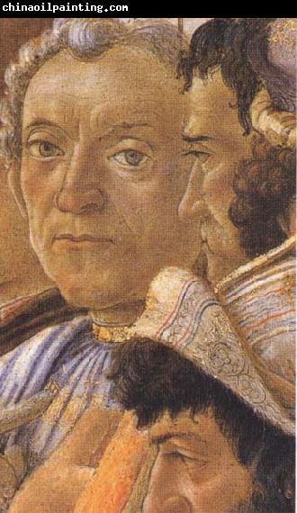 Sandro Botticelli White-haired man in group at right