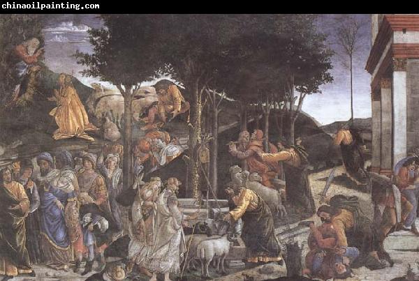 Sandro Botticelli Trials of Moses