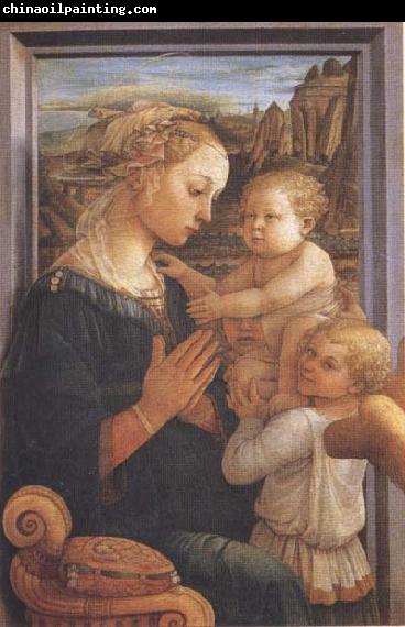 Sandro Botticelli Filippo Lippi,Madonna with Child and Angels or Uffizi Madonna