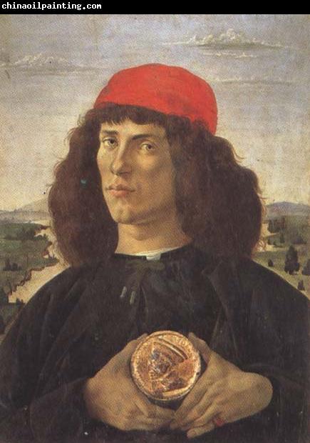 Sandro Botticelli Young Man With a Medallion of Cosimo (mk45)