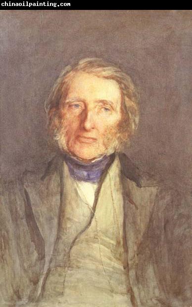 Sir Hubert von Herkomer,RA,RWS Portrait of john Ruskin (mk46)