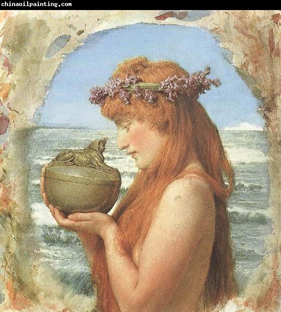 Sir Lawrence Alma-Tadema,OM.RA,RWS Pandora (mk46)