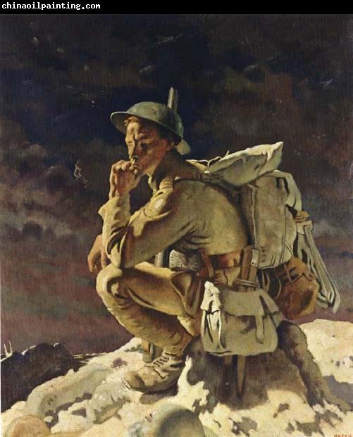 Sir William Orpen The Thinker on the Butte de Warlencourt