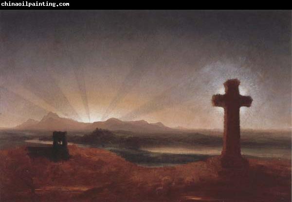 Thomas Cole Cross at Sunset