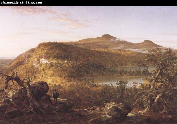 Thomas Cole A View of the Two Lakes and Mountain House,Catskill Mountains Morning