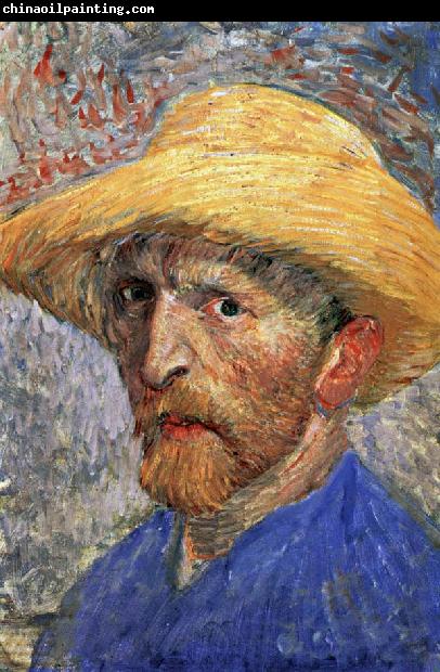 Vincent Van Gogh Self-Portrait in a Straw Hat