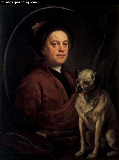 William Hogarth Self-Portrait with a Pug