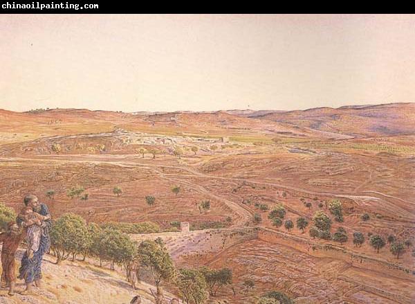 william holman hunt,o.m.,r.w.s The Plain of Rephaim from Mount Zion (mk46)