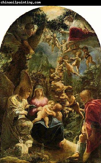 Adam Elsheimer Holy Family with St John the Baptist,