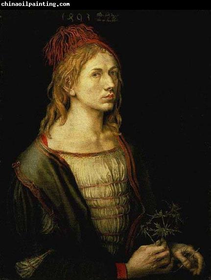 Albrecht Durer The earliest painted Self-Portrait (1493) by Albrecht Durer