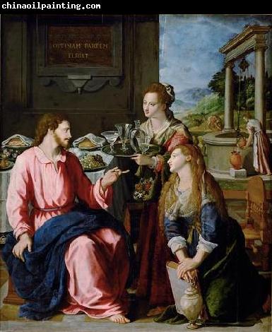 Alessandro Allori Christ with Mary and Martha