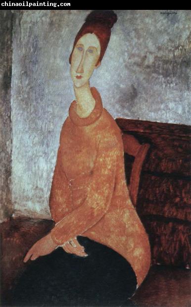 Amedeo Modigliani portrait of jeanne hebuterne